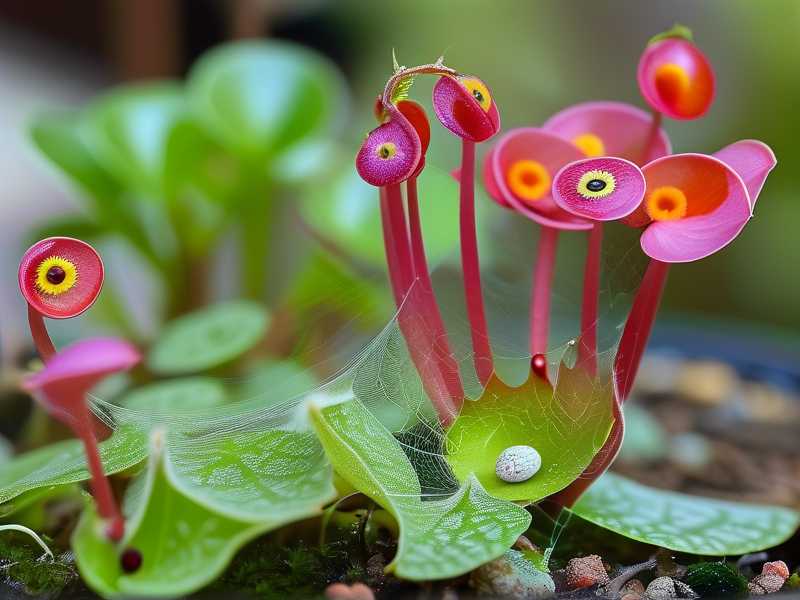 How to remove pest webbing from Pinguicula foliage